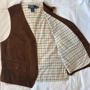 Polo Ralph Lauren suede leather vest